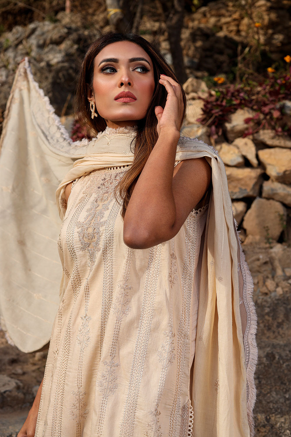 Lyla - Design 02 Embroidered Lawn’22