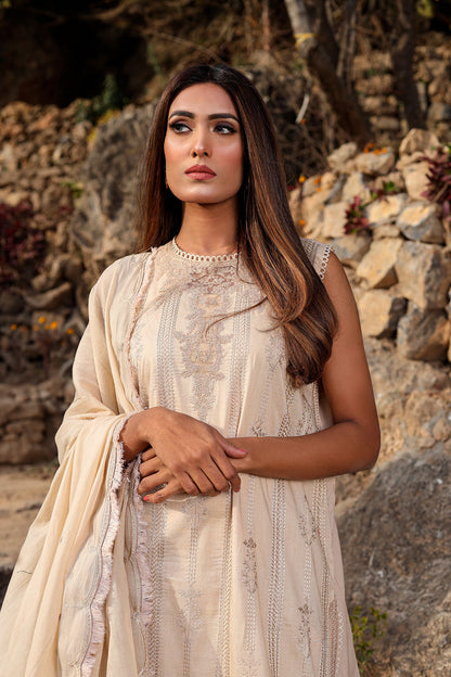 Lyla - Design 02 Embroidered Lawn’22