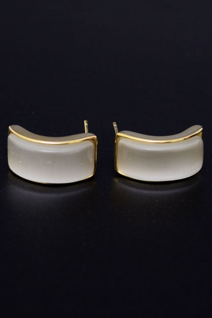 Ellena - Rectangle Pearl Stud Earings