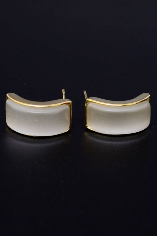 Ellena - Rectangle Pearl Stud Earings