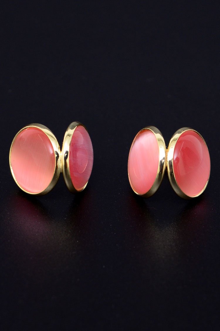 Ellena - Round Pearl Stud Earings