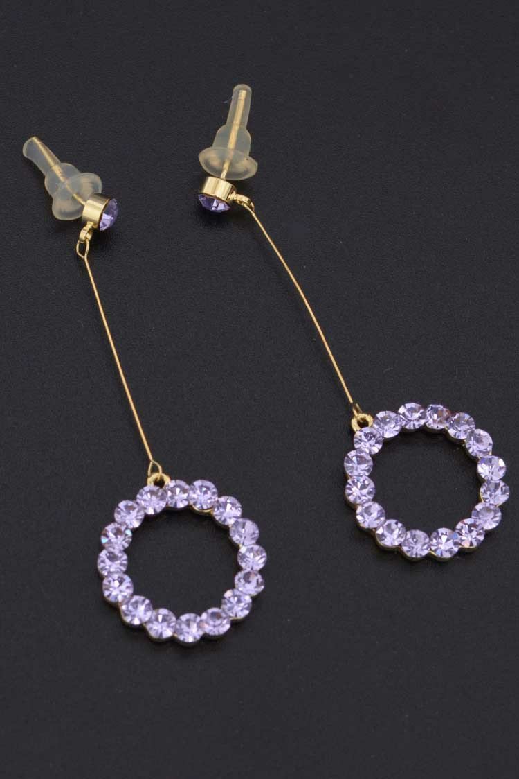 Ellena - Round Drop Earrings