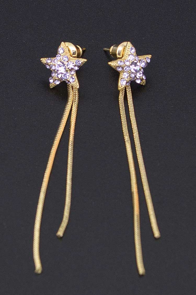 Ellena - Star Shape Chain Drop Earring