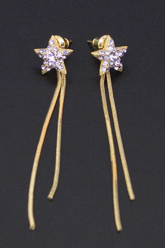 Ellena - Star Shape Chain Drop Earring