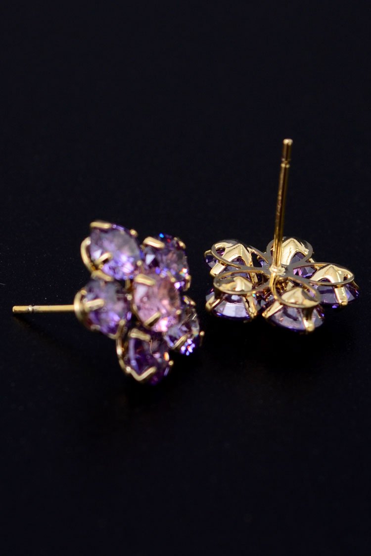 Ellena - Flower Shape Stud Earrings