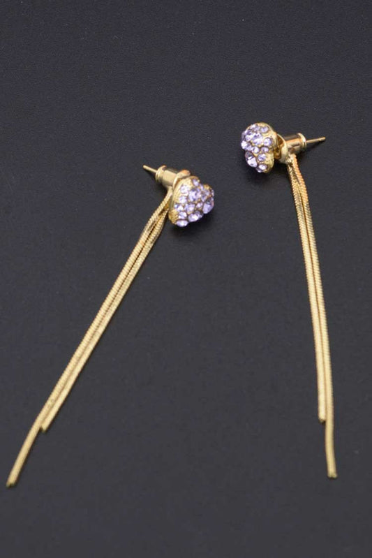 Ellena - Round Shape Chain Drop Earring