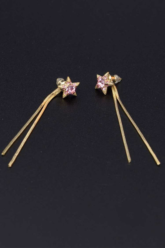 Ellena - Star Shape Chain Drop Earring