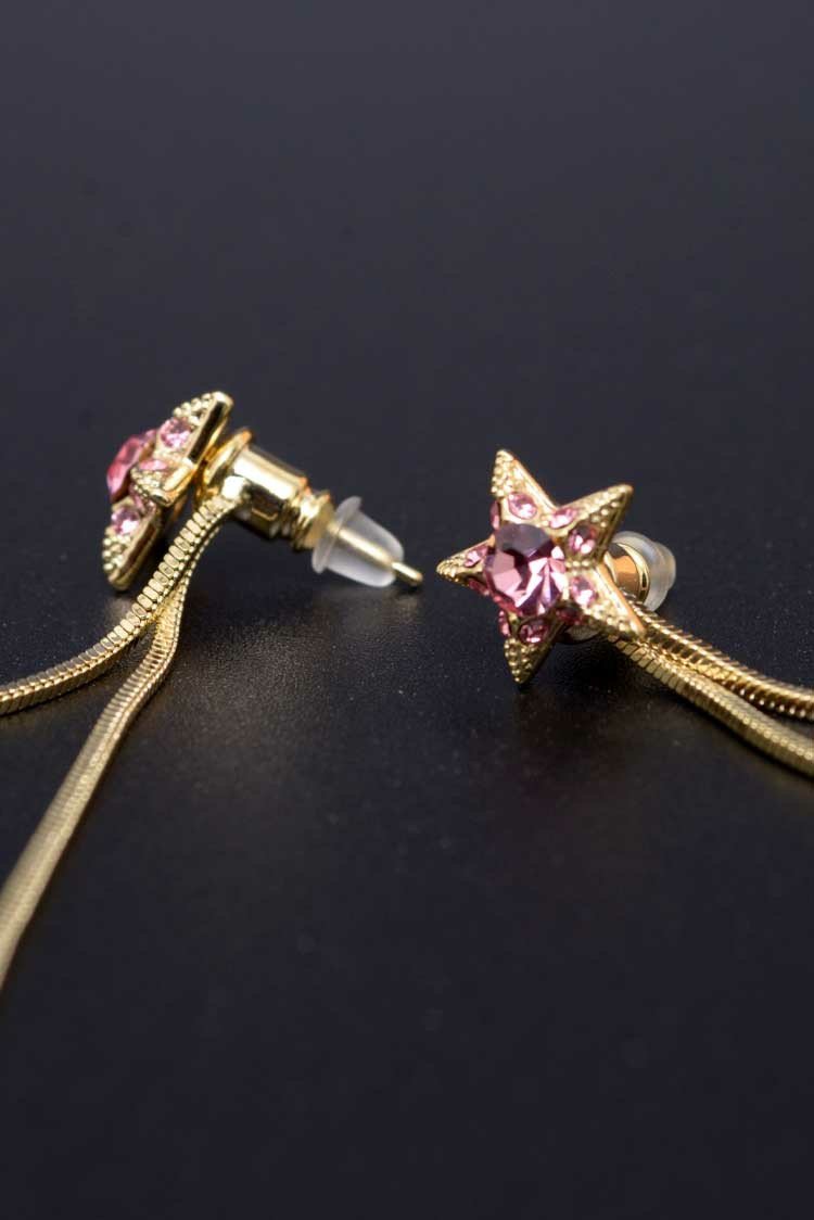 Ellena - Star Shape Chain Drop Earring