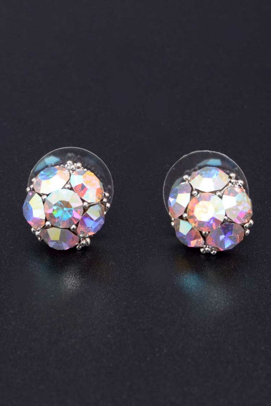 Ellena - Round Shape Stud Earrings