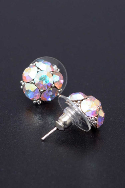 Ellena - Round Shape Stud Earrings