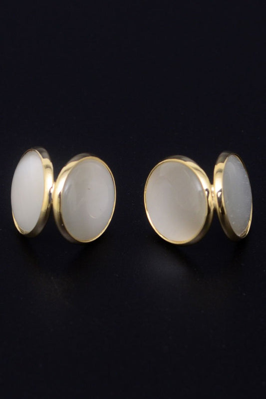 Ellena - Round Pearl Stud Earings