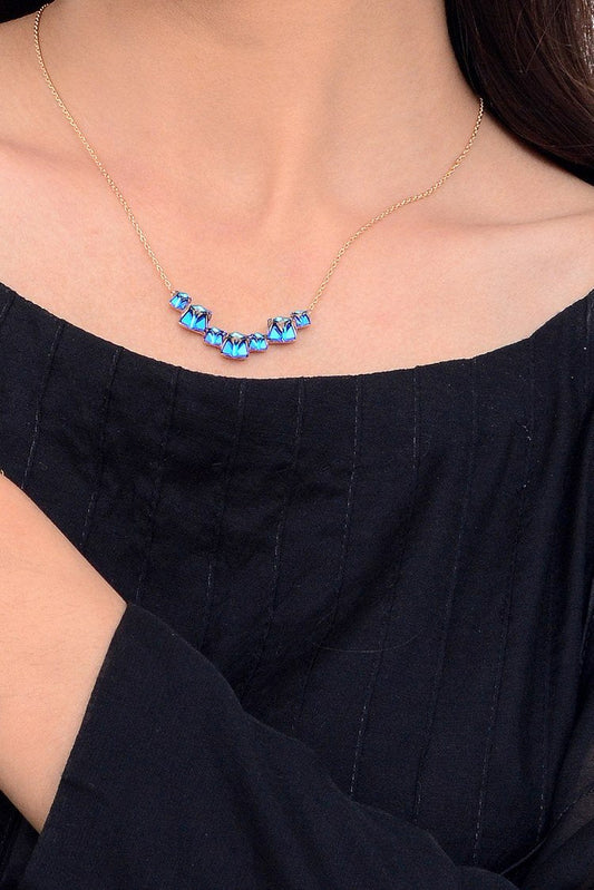 Ellena - Stone Bezel Necklace