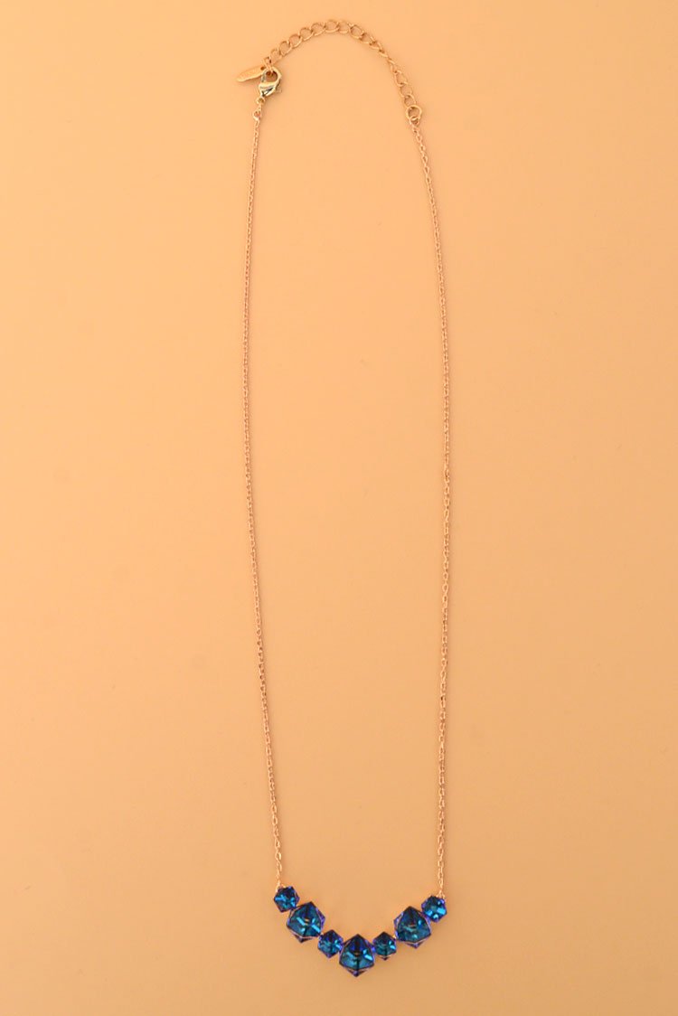 Ellena - Stone Bezel Necklace