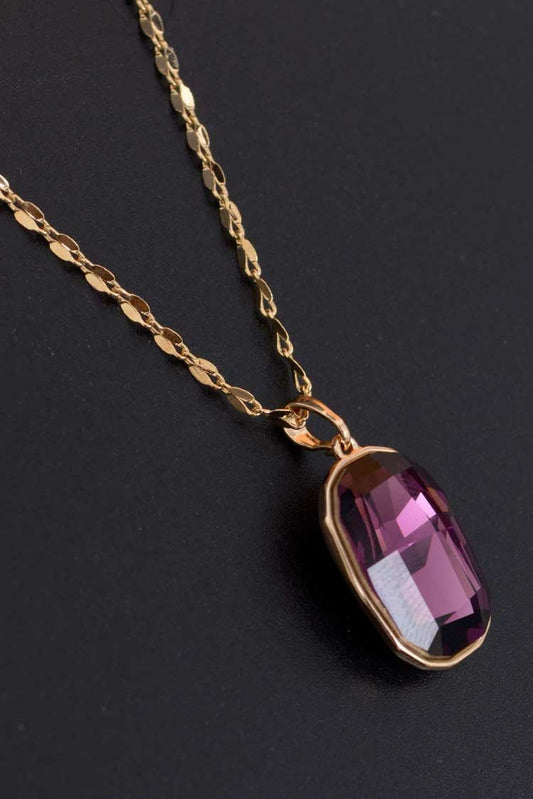Ellena - Stone Pendant Necklace