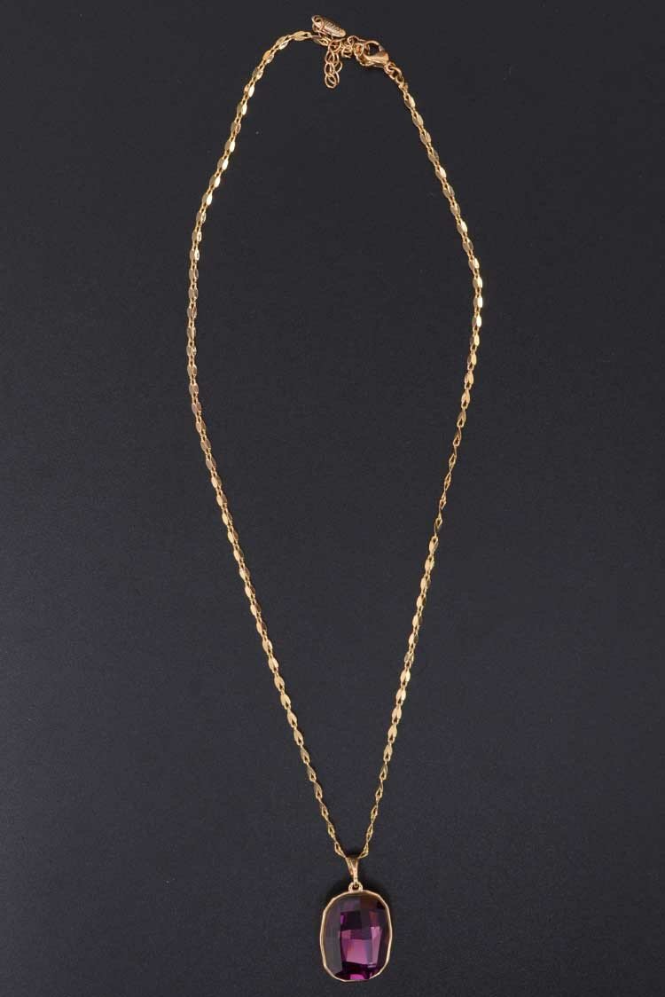Ellena - Stone Pendant Necklace