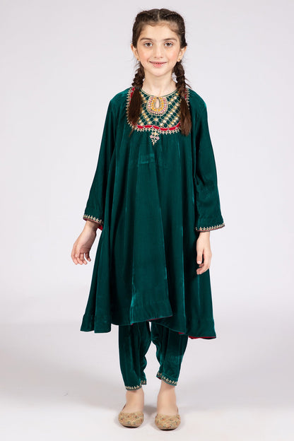 Kayseria - 2 Piece Velvet Shirt & Shalwar