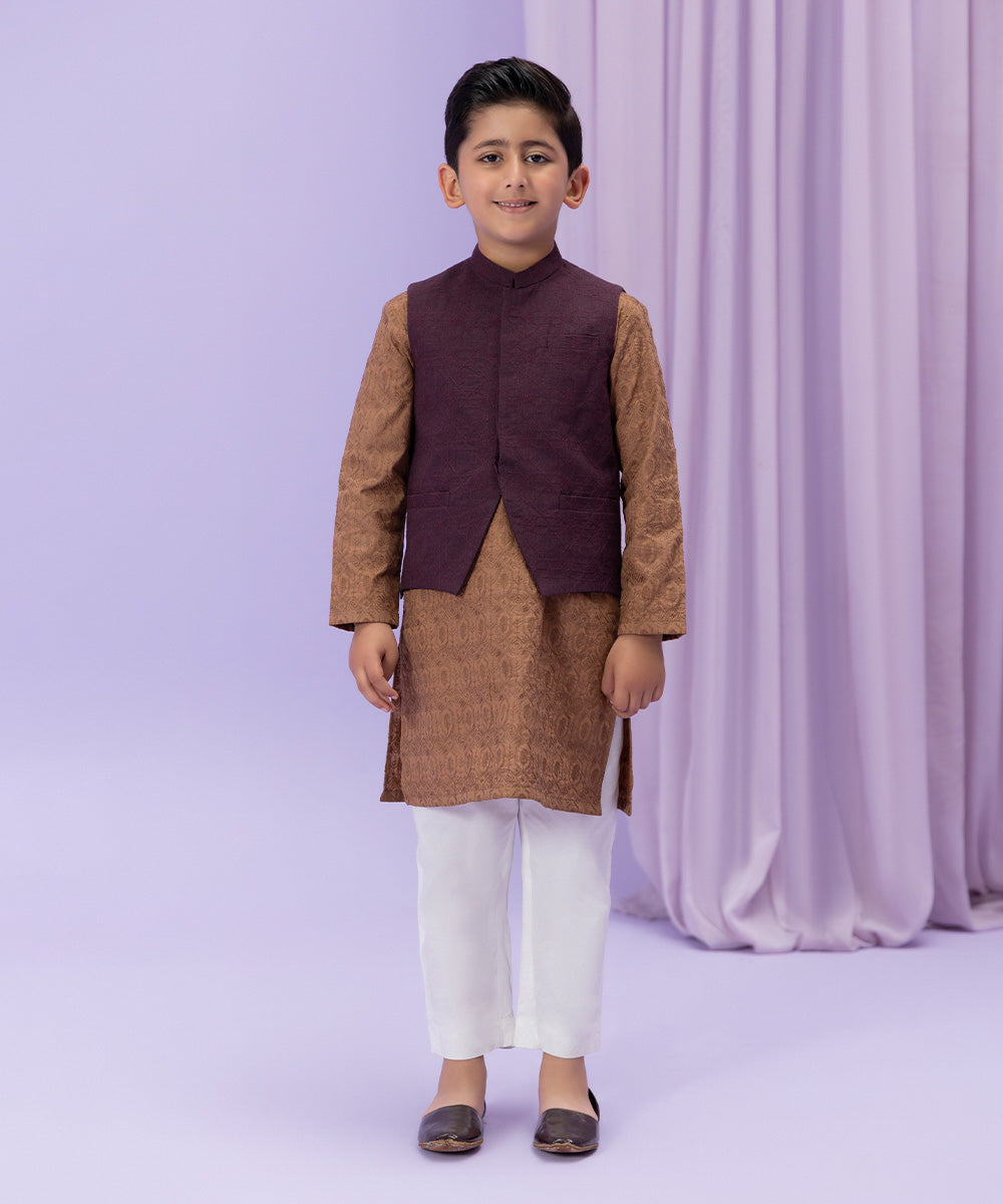 Sapphire - Embroidered Melange Waistcoat