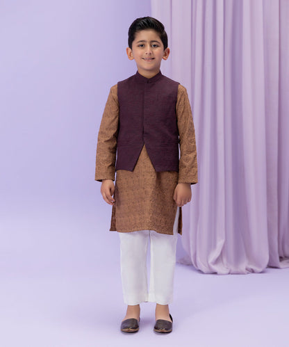 Sapphire - Embroidered Melange Waistcoat