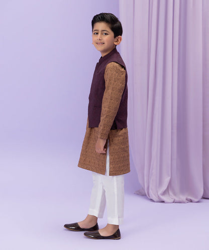 Sapphire - Embroidered Melange Waistcoat
