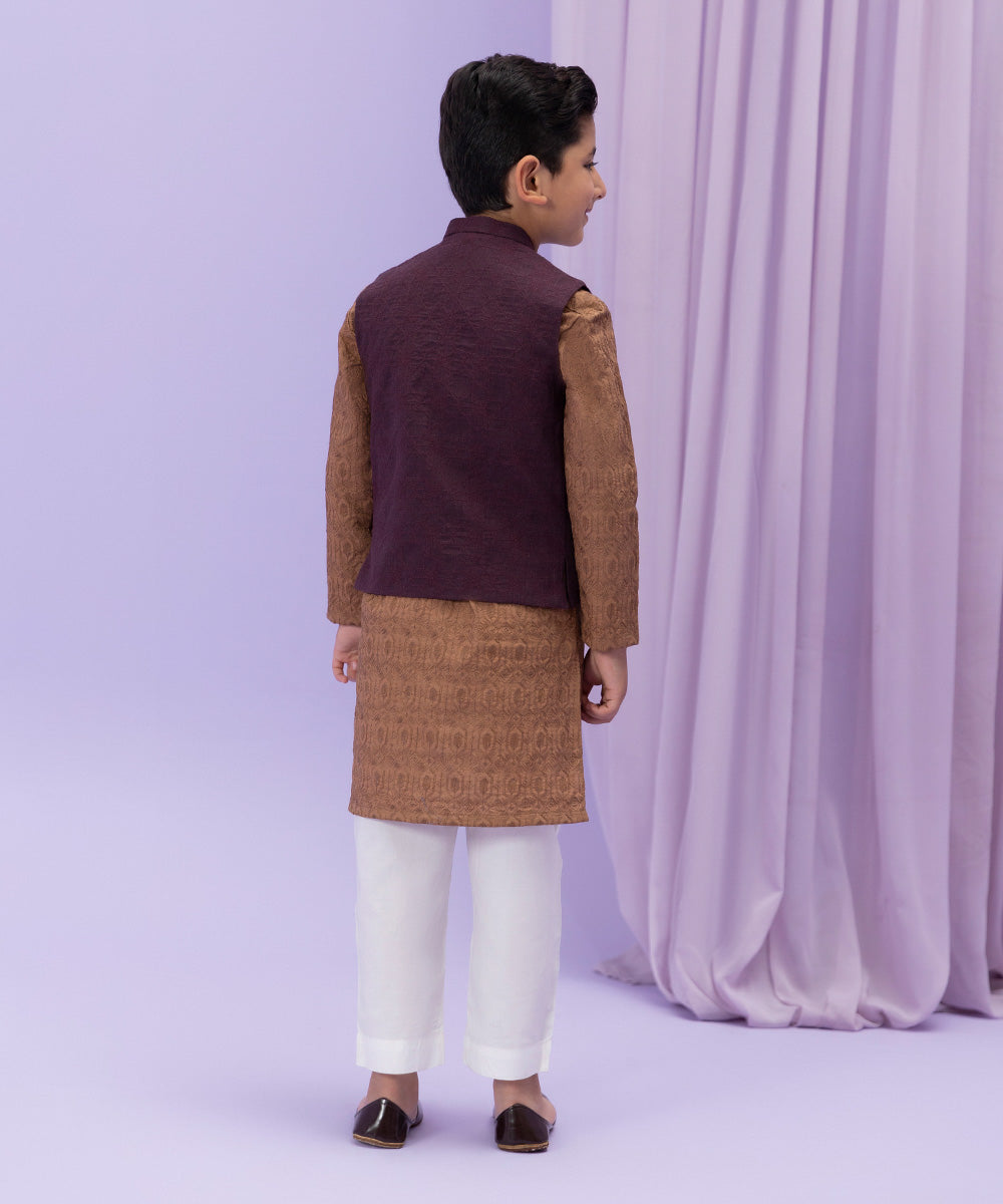 Sapphire - Embroidered Melange Waistcoat