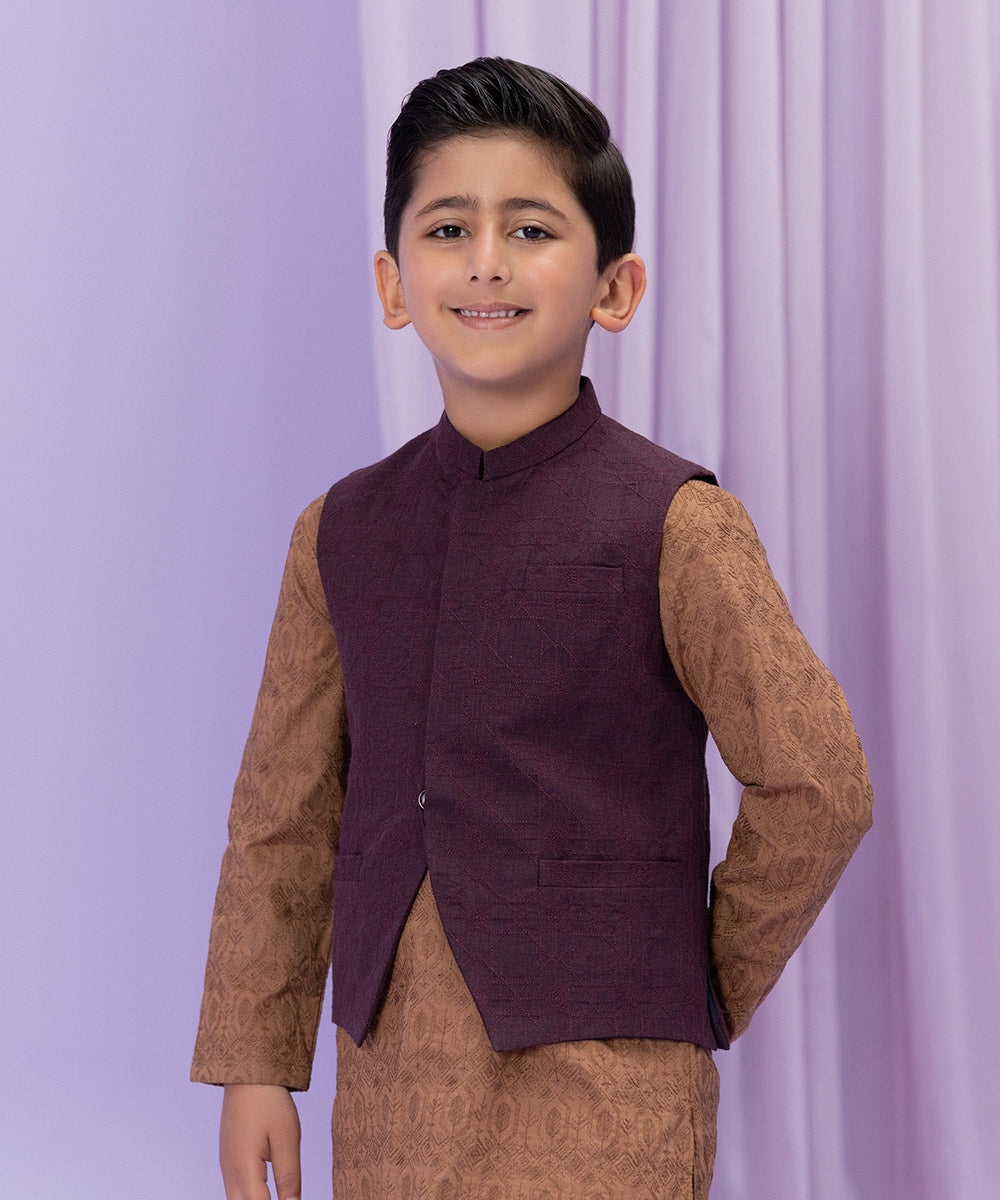 Sapphire - Embroidered Melange Waistcoat
