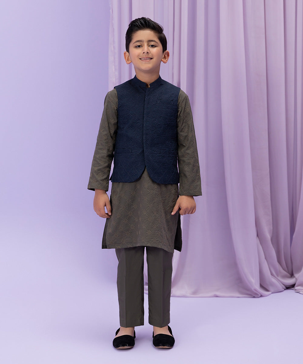 Sapphire - Embroidered Cambric Waistcoat