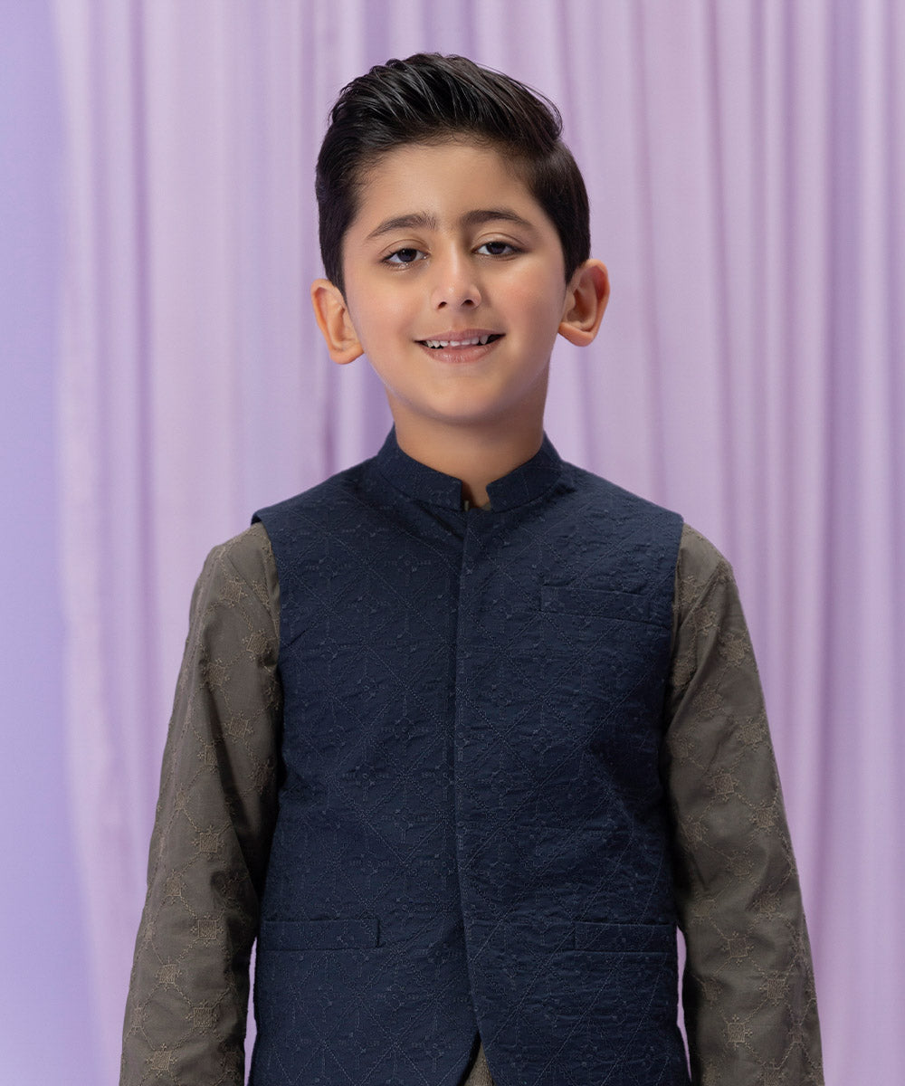 Sapphire - Embroidered Cambric Waistcoat