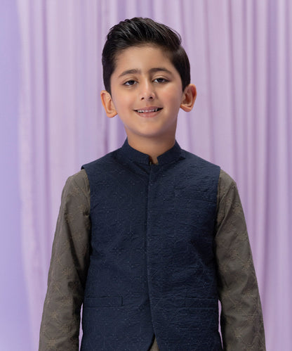 Sapphire - Embroidered Cambric Waistcoat