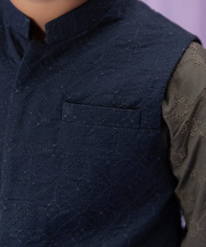 Sapphire - Embroidered Cambric Waistcoat