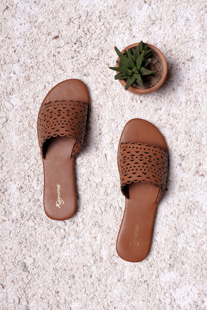 Kayseria - 1 Piece Pure Leather Chappal