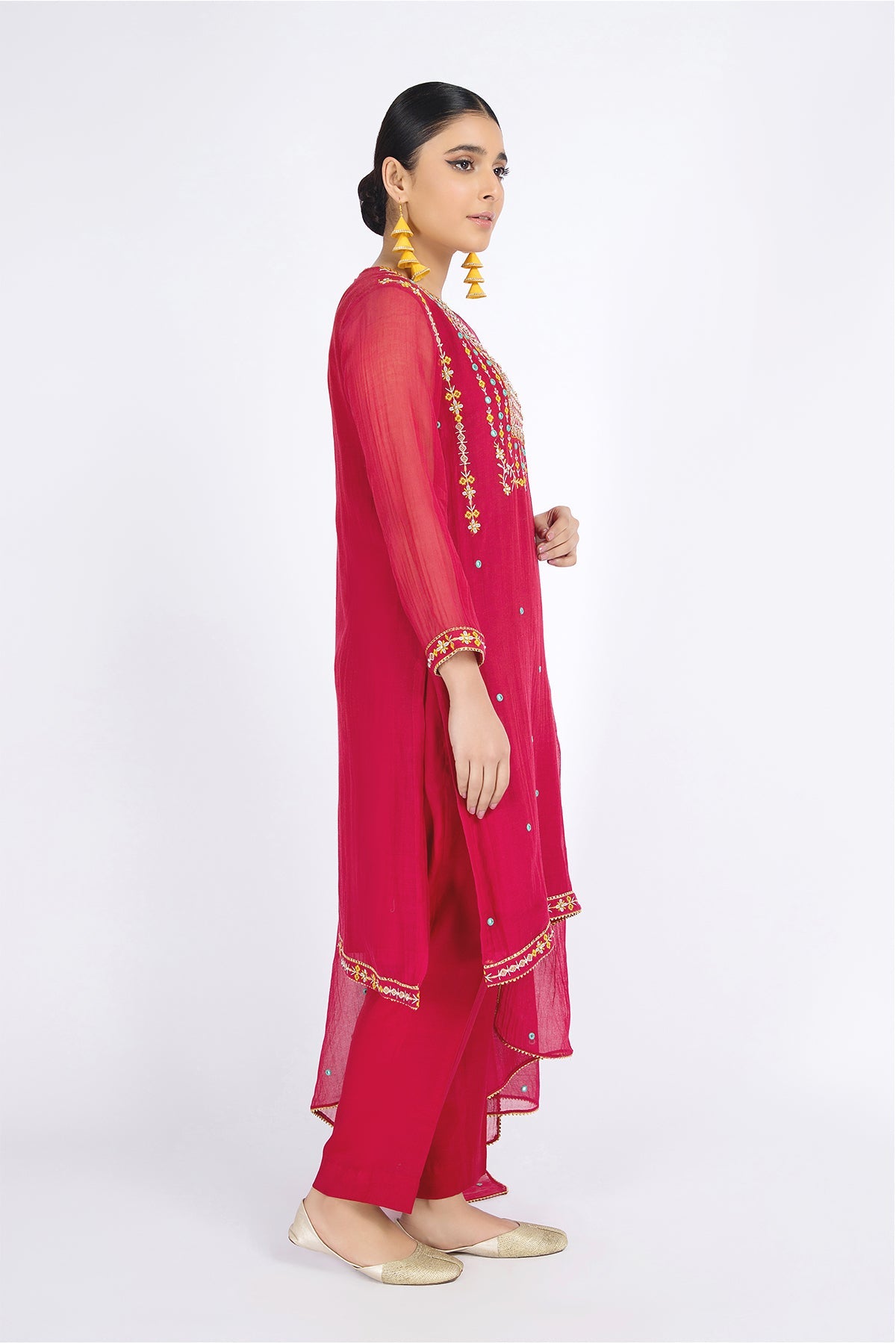 Kayseria - 3 Piece Dhaka Malmal Suit