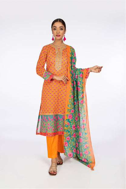 Kayseria - 3 Piece Cotton Lawn Suit