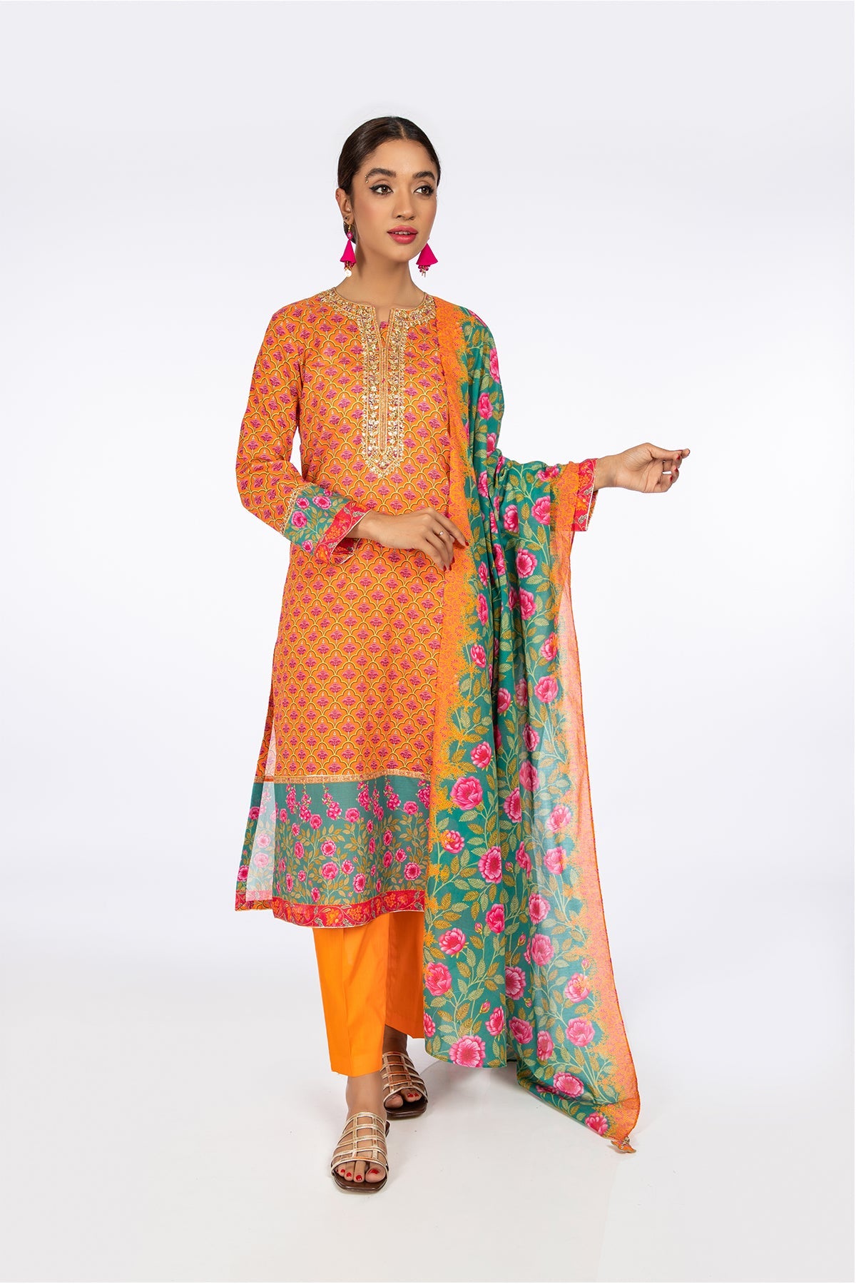 Kayseria - 3 Piece Cotton Lawn Suit