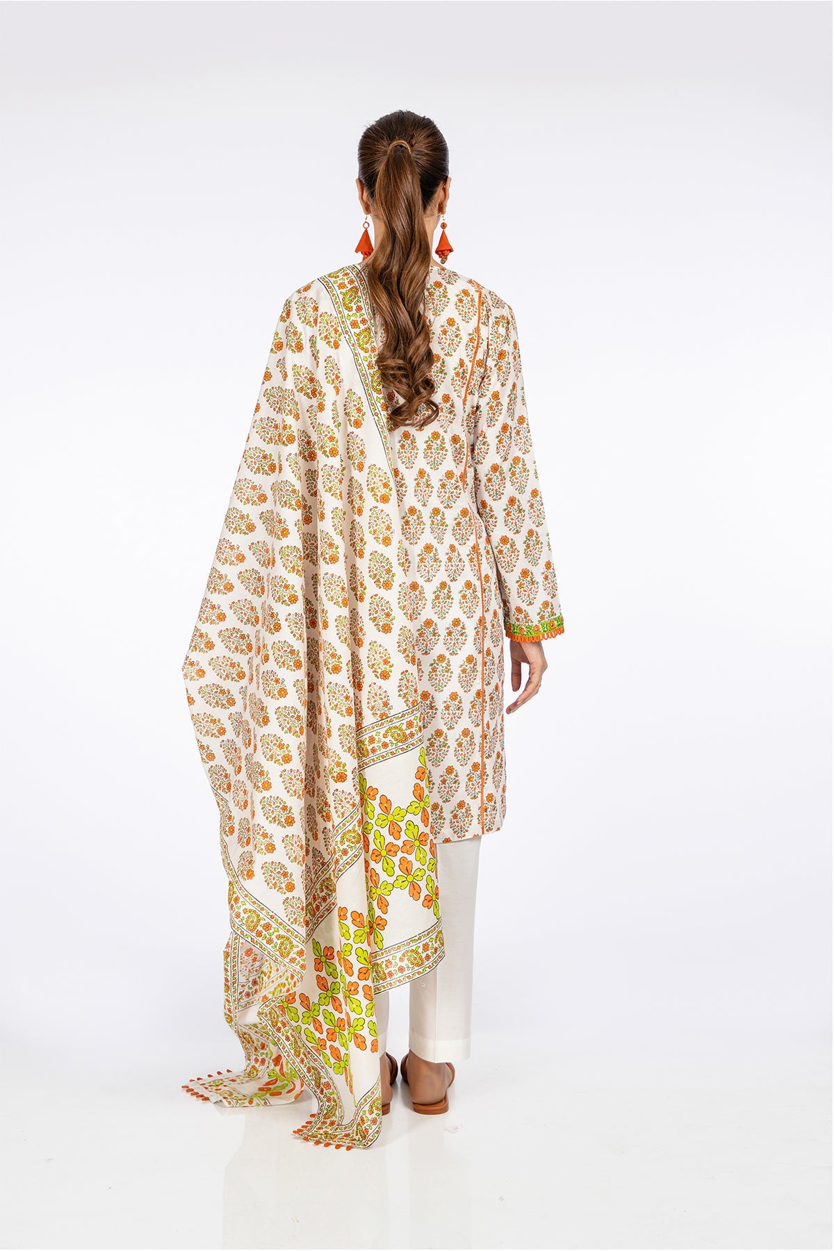 Kayseria - 2 Piece Cotton Lawn Shirt & Dupatta