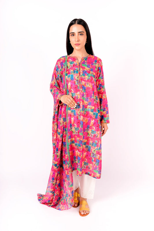 Kayseria - 2 Piece Cotton Lawn Shirt & Dupatta