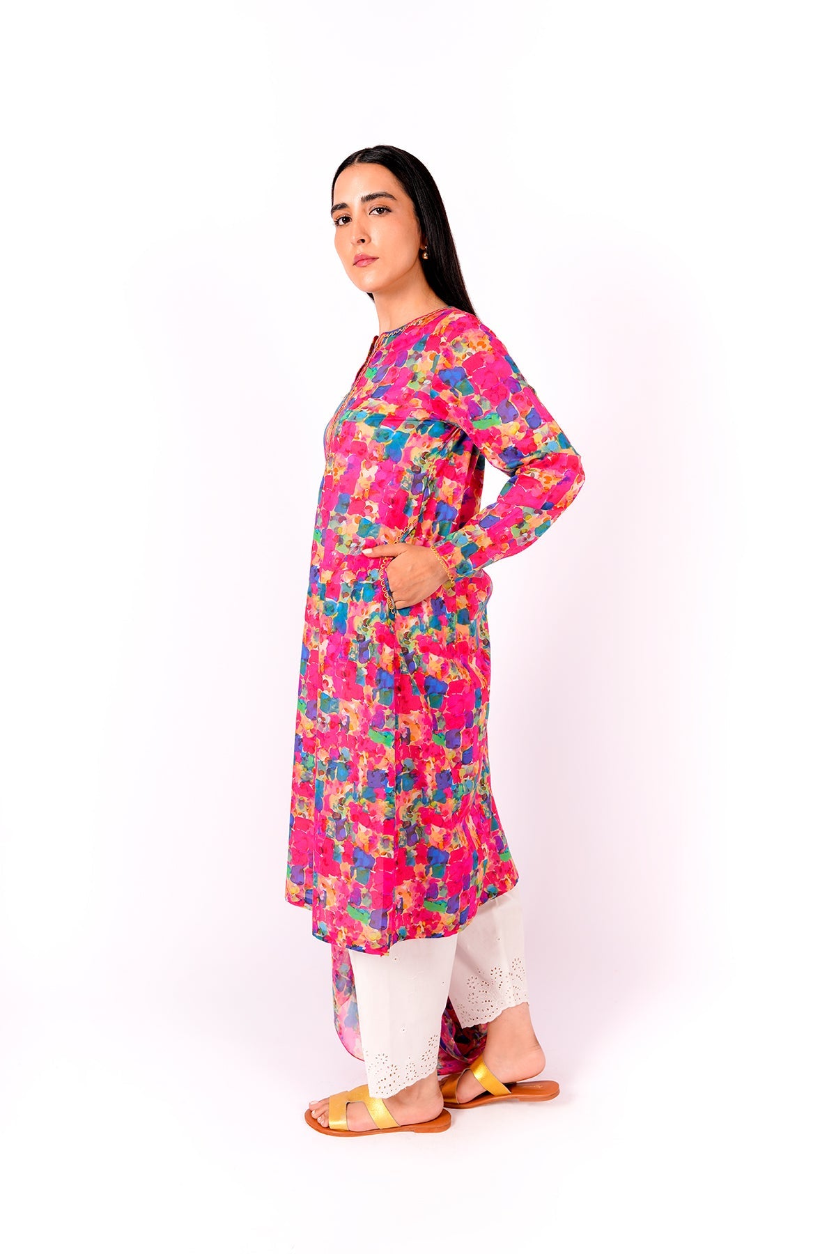 Kayseria - 2 Piece Cotton Lawn Shirt & Dupatta
