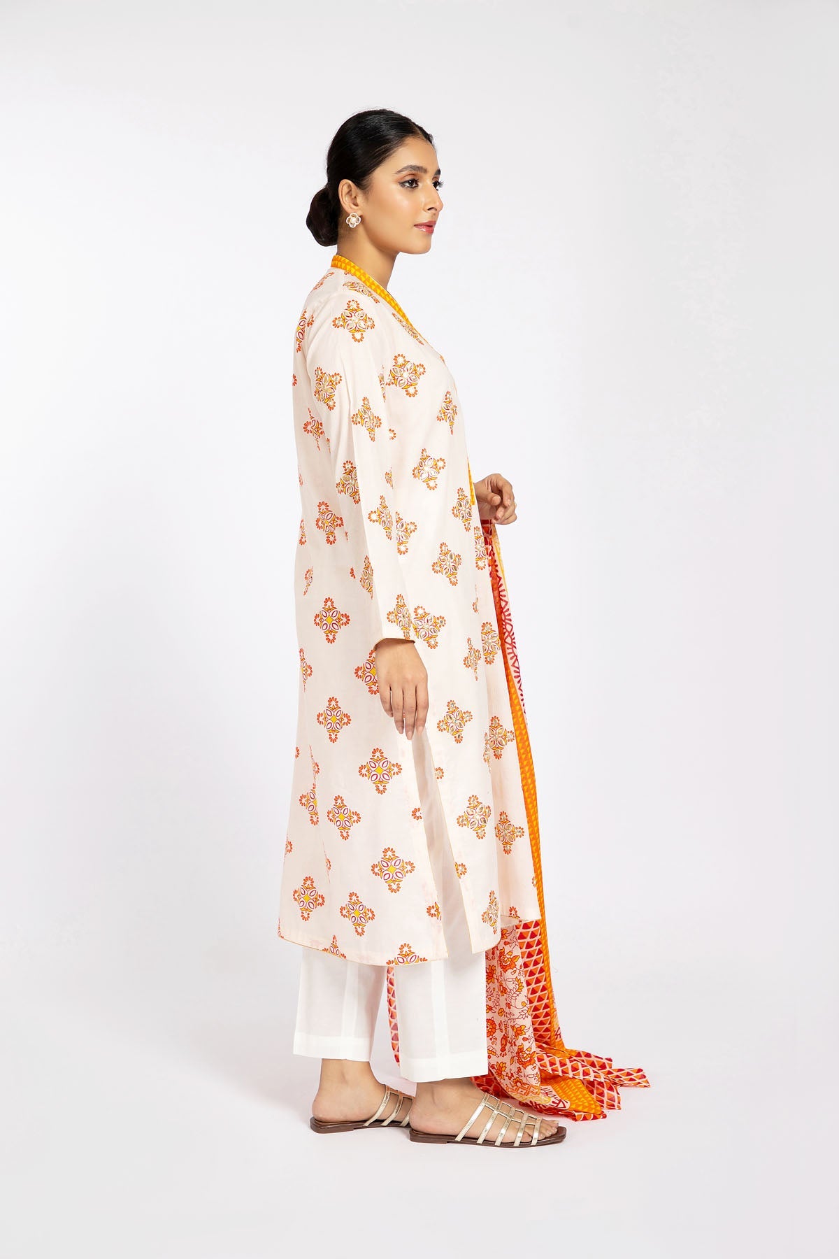 Kayseria - 2 Piece Cotton Lawn Shirt & Dupatta