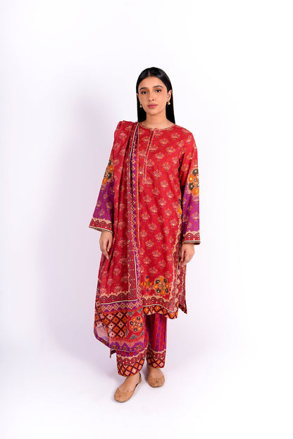 Kayseria - 3 Piece Cotton Lawn Suit