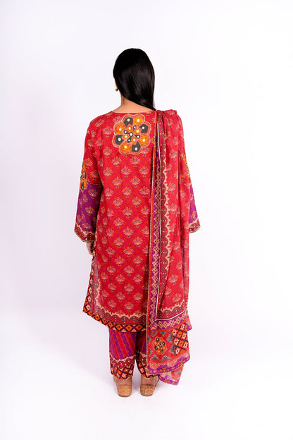 Kayseria - 3 Piece Cotton Lawn Suit