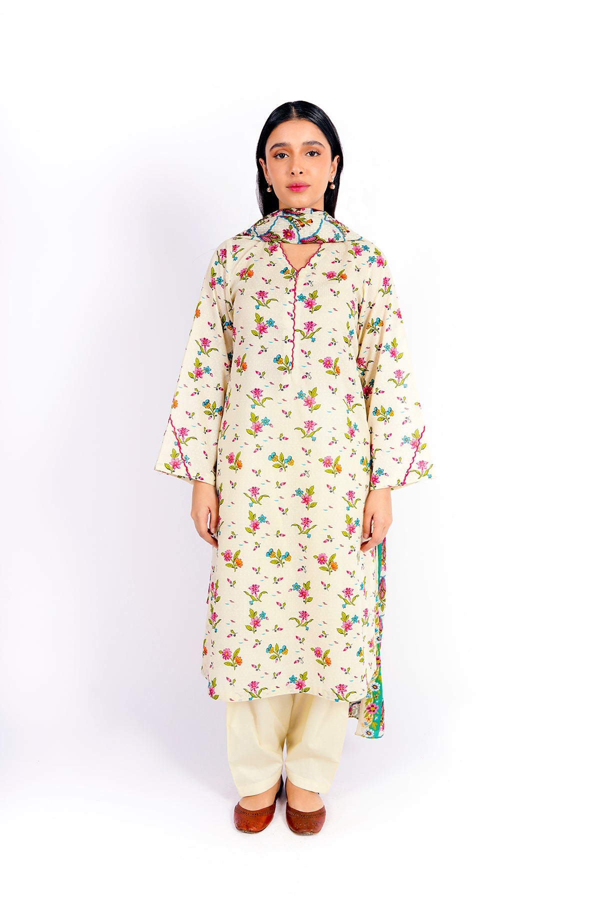 Kayseria - 3 Piece Cotton Lawn Suit