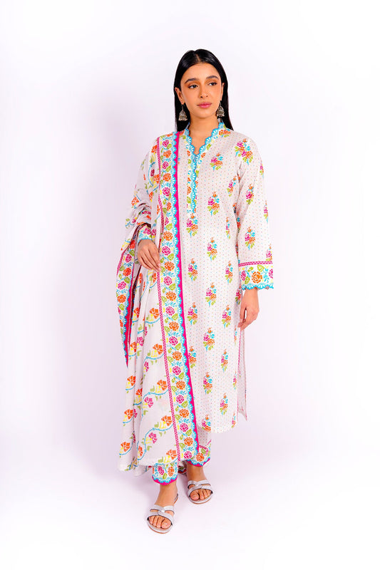 Kayseria - 3 Piece Cotton Lawn Suit