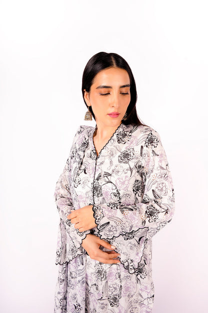 Kayseria - 2 Piece Cotton Lawn Shirt & Dupatta