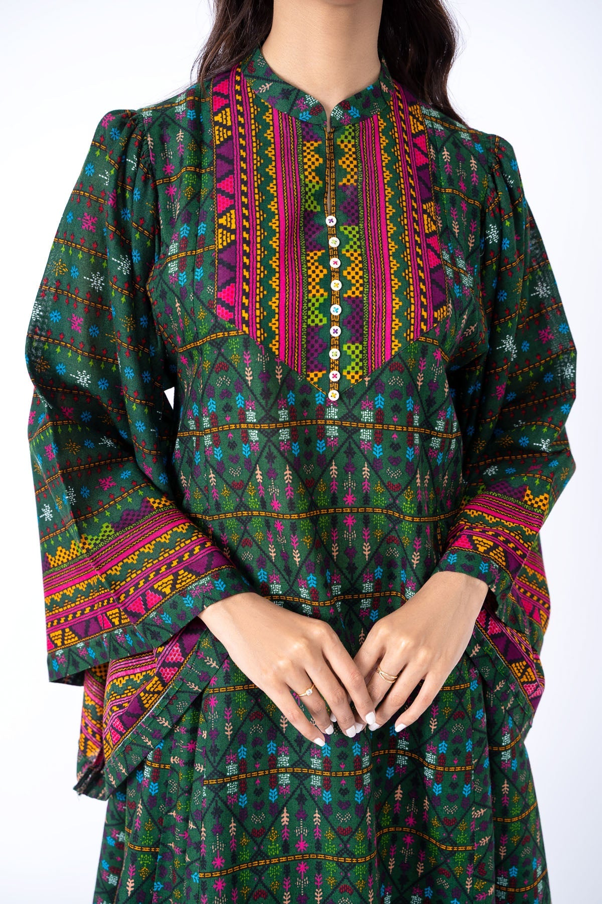 Kayseria - 2 Piece Khaddar Shirt & Sharara