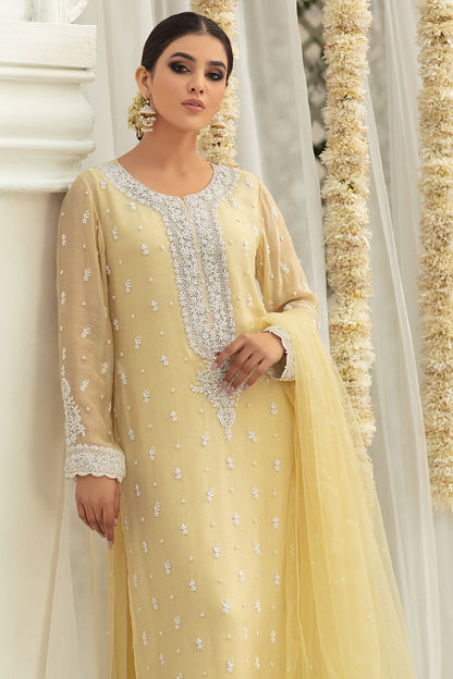 Kayseria - 4 Piece Silk Net Suit