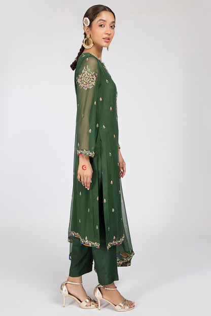 Kayseria - 3 Piece Pk Chiffon Suit