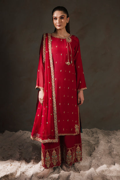 Kayseria - 3 Piece Raw Silk Suit