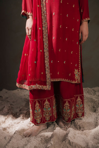 Kayseria - 3 Piece Raw Silk Suit