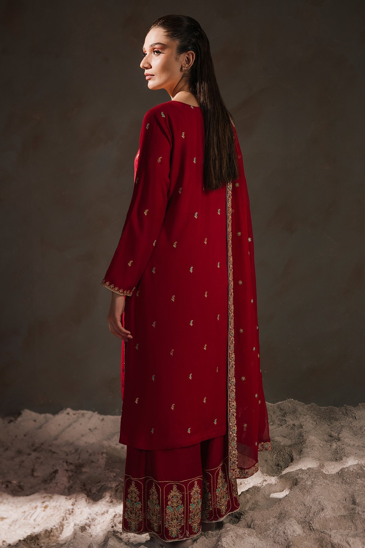 Kayseria - 3 Piece Raw Silk Suit