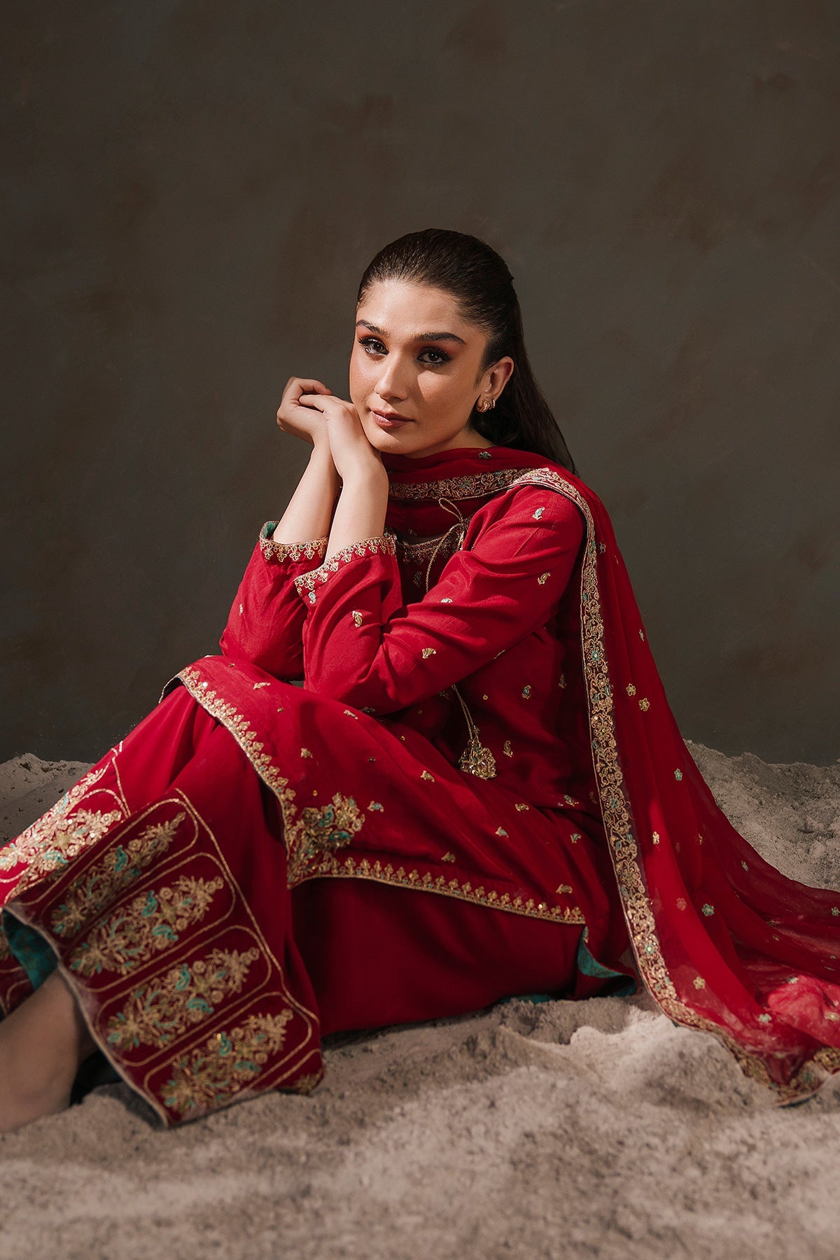 Kayseria - 3 Piece Raw Silk Suit