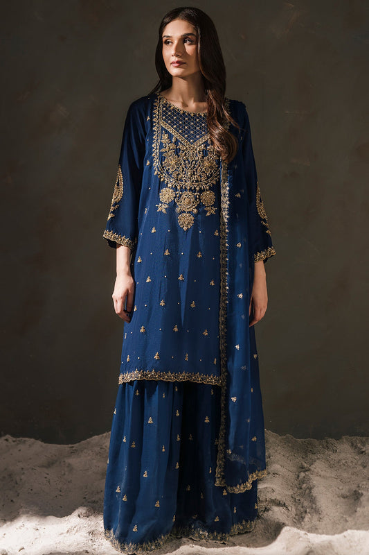 Kayseria - 3 Piece Raw Silk Suit